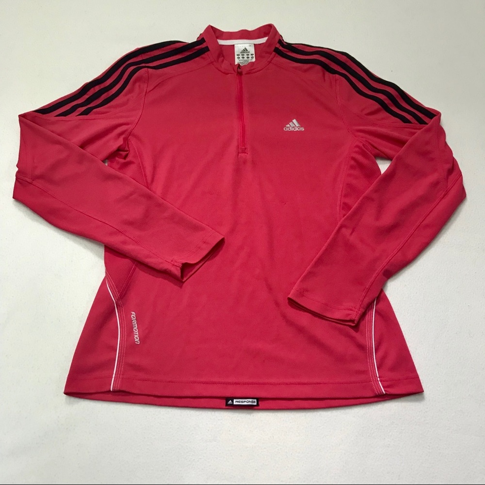 Adidas Women’s Formation Magenta 1/4 zip pullover